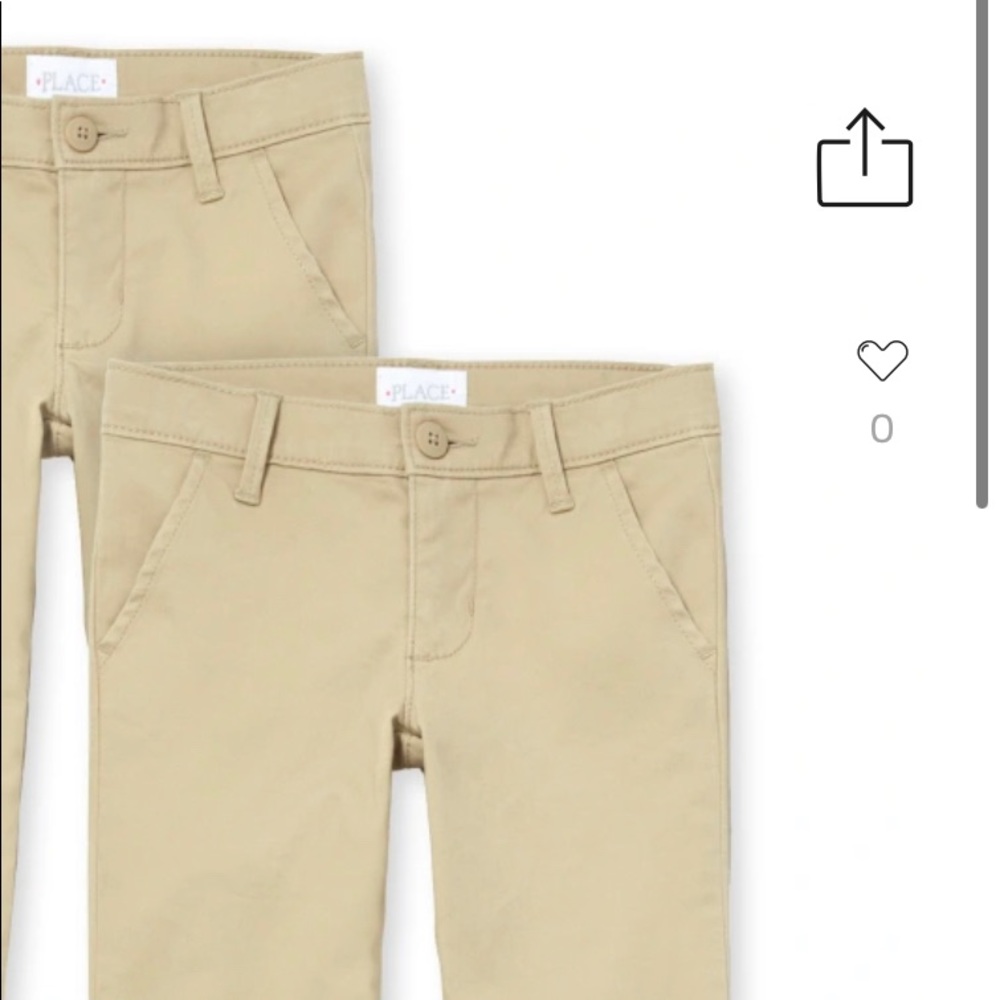 The Children’s Place uniform beige pants size 12 skinny. Slim